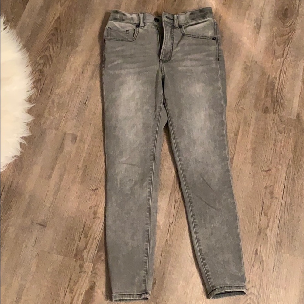 Gray Washed Jeans - image 1